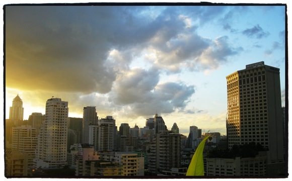 Bangkok coucher de soleil
