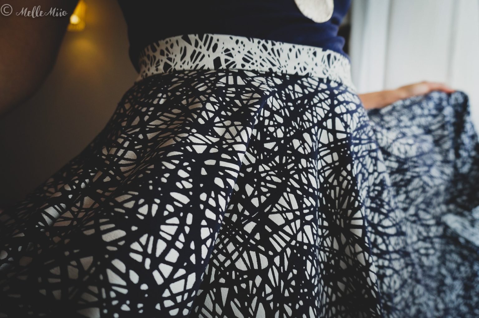 Jupe Veronika Megan Nielsen Jacquard zoom tissu