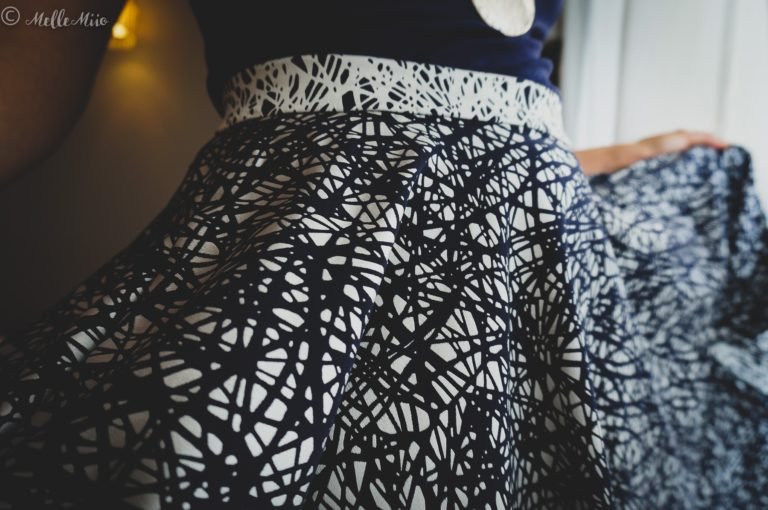 Jupe Veronika Megan Nielsen Jacquard zoom tissu