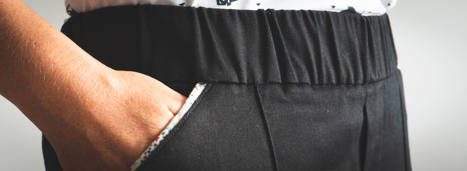 pantalon Robinson noir (Ensemble Patterns)