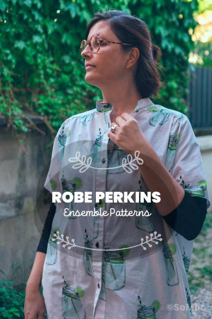 Le patron de la robe-chemise Perkins par Ensemble Patterns