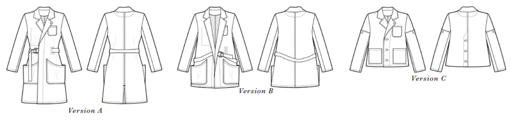 schema technique sienna maker jacket