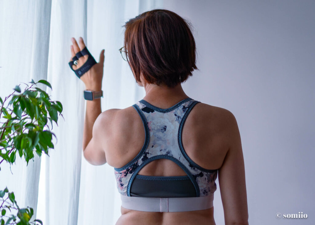 Supporter Sports Bra by Étoffe Malicieuse: back view