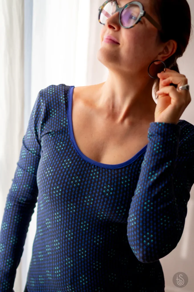Body Picnic cousu et porté en intérieur, modèle fait main avec tissu Tissœurs