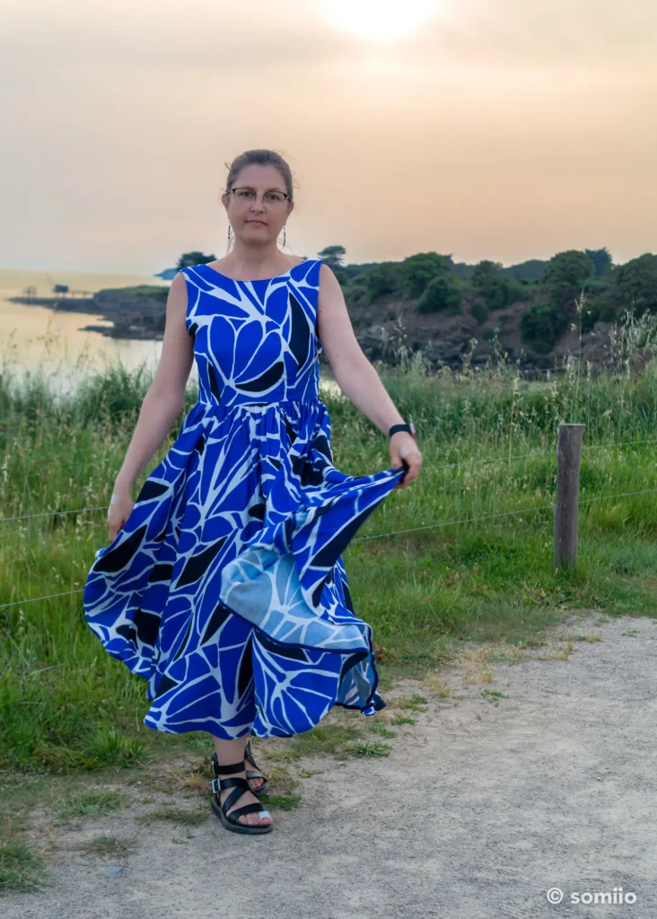 Coupon de viscose d'occasion de 4 m chiné sur Sewtoo